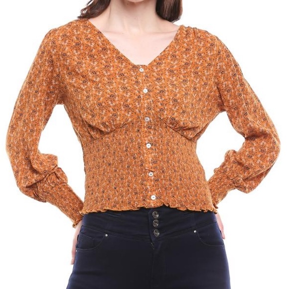 ONLY Women’s V Neck Printed Top - S - Picture 5 of 17